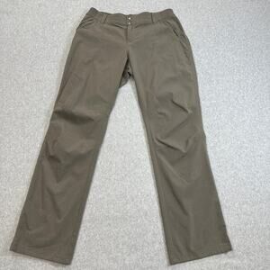 Kuhl Pants WMNS 12 Green Straight Lightweight Hiking Mid-Rise Outdoor Athletic